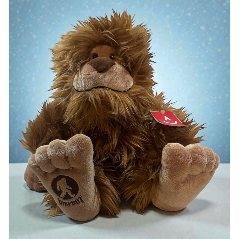 NWT Aurora 12.5" Big Foot Sasquatch Plush Stuffed Animal GTubH2